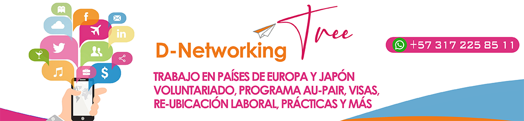 Link tree D-Networking Empleo AuPair Voluntariado Reubicación laboral prácticas laborales